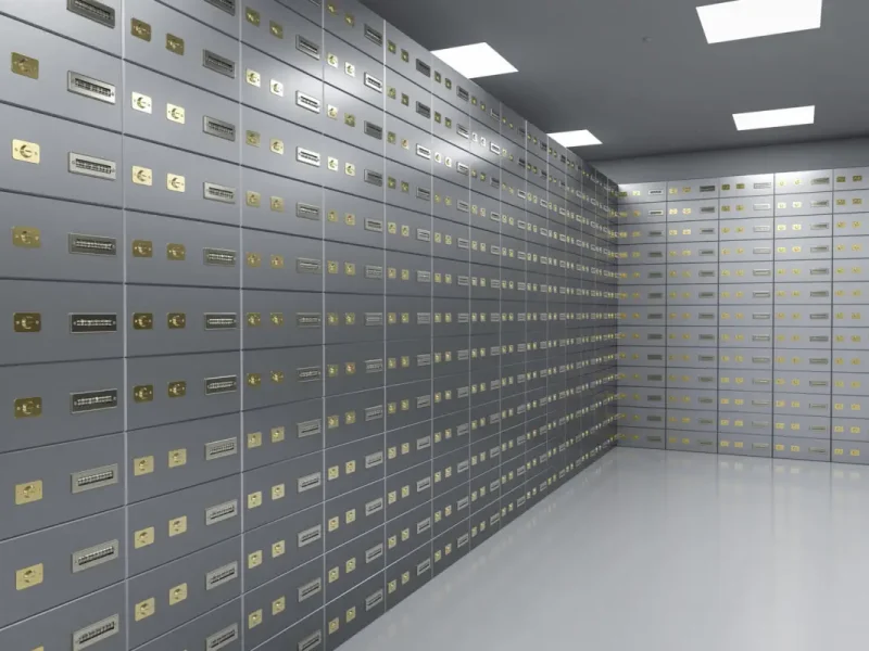 Safe deposit boxes